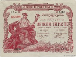 1 Piastre - 1 Piastre INDOCHINE FRANÇAISE Saïgon 1909 P.034b SUP