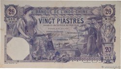 20 Piastres INDOCHINE FRANÇAISE Saïgon 1917 P.038b TTB