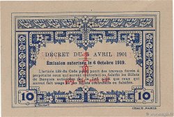 10 Cents INDOCHINE FRANÇAISE  1919 P.044 SPL