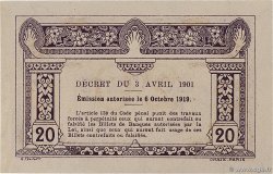 20 Cents INDOCHINE FRANÇAISE  1919 P.045a SUP+