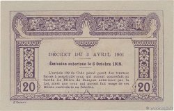 20 Cents INDOCHINE FRANÇAISE  1920 P.045b pr.NEUF