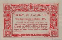 50 Cents INDOCHINE FRANÇAISE  1919 P.046 SPL