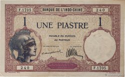 1 Piastre INDOCHINE FRANÇAISE  1919 P.048a TTB