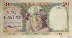 20 Piastres INDOCHINE FRANÇAISE  1936 P.056b pr.SPL
