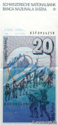20 Francs SUISSE  1983 P.55e TTB+