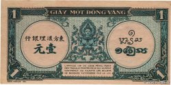 1 Piastre bleu FRENCH INDOCHINA  1944 P.059a XF