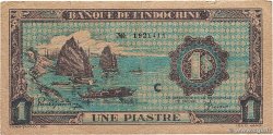 1 Piastre bleu INDOCHINE FRANÇAISE  1944 P.059a
