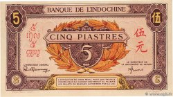 5 Piastres mauve INDOCHINE FRANÇAISE  1944 P.063 pr.NEUF