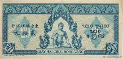 20 Piastres bleu INDOCHINE FRANÇAISE  1943 P.065 TTB