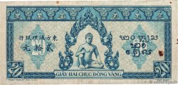 20 Piastres bleu INDOCHINE FRANÇAISE  1943 P.065 TB+