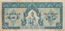 20 Piastres bleu INDOCINA FRANCESE  1943 P.065 MB