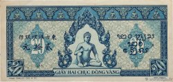 20 Piastres bleu INDOCHINE FRANÇAISE  1943 P.065 TTB+