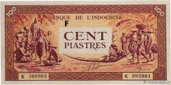 100 Piastres orange INDOCHINE FRANÇAISE  1942 P.066 TTB+
