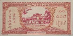 100 Piastres orange INDOCHINE FRANÇAISE  1942 P.066 TTB+