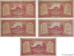 100 Piastres orange Lot INDOCHINE FRANÇAISE  1942 P.066 TB à TTB