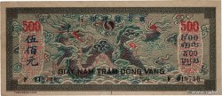 500 Piastres gris-vert INDOCHINE FRANÇAISE  1945 P.069 TTB