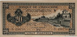 20 Piastres marron INDOCHINE FRANÇAISE  1944 P.071 NEUF