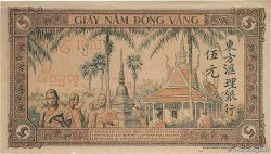 5 Piastres INDOCHINE FRANÇAISE  1951 P.075a SUP