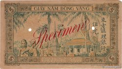5 Piastres Spécimen INDOCHINE FRANÇAISE  1951 P.075s TB+