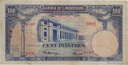 100 Piastres INDOCHINE FRANÇAISE  1946 P.079a TB+