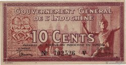 10 Cents INDOCHINE FRANÇAISE  1939 P.085b SUP