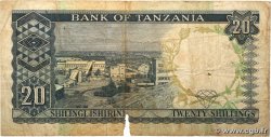 20 Shillings TANZANIA  1966 P.03a VG