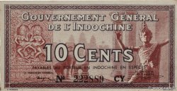 10 Cents INDOCHINE FRANÇAISE  1939 P.085d