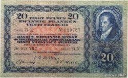 20 Francs SUISSE  1951 P.39s