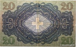 20 Francs SUISSE  1951 P.39s TB