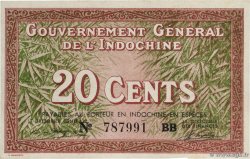20 Cents INDOCHINE FRANÇAISE  1939 P.086c pr.NEUF