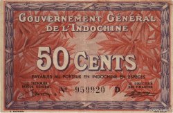 50 Cents INDOCHINE FRANÇAISE  1939 P.087a