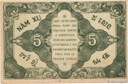 5 Cents INDOCHINE FRANÇAISE  1943 P.088b SUP