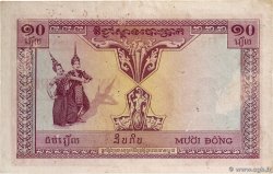10 Piastres - 10 Riels INDOCHINE FRANÇAISE  1953 P.096b TTB