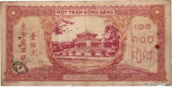 100 Piastres orange INDOCHINE FRANÇAISE  1942 P.066 pr.TB
