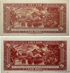 5 Dong Lot SOUTH VIETNAM  1955 P.13a AU+