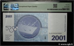 10 (Units) Test Note GERMAN FEDERAL REPUBLIC  2001 P.- UNC