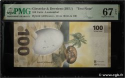 100 (Units) Test Note GERMAN FEDERAL REPUBLIC  2018 P.-