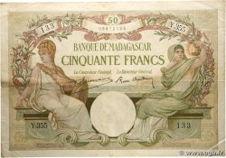 50 Francs MADAGASCAR  1937 P.038 VF-