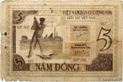 5 Dong VIETNAM  1946 P.004 fS