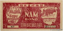 5 Dong VIET NAM   1948 P.017a SUP+