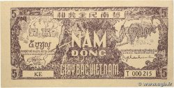 5 Dong VIETNAM  1948 P.017a VZ