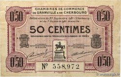 50 Centimes FRANCE régionalisme et divers Granville et Cherbourg 1921 JP.061.05 TB+