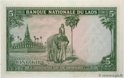 5 Kip LAOS  1962 P.09a fST