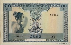 10Kip Petit numéro LAOS  1962 P.10a SS