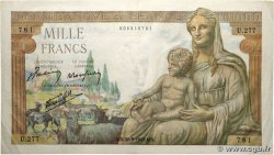 1000 Francs DÉESSE DÉMÉTER FRANCE  1942 F.40.01