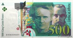 500 Francs PIERRE ET MARIE CURIE FRANKREICH  1996 F.76.03 fST+