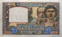 20 Francs TRAVAIL ET SCIENCE FRANCE  1941 F.12.12 pr.SPL