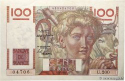 100 Francs JEUNE PAYSAN FRANKREICH  1947 F.28.14 VZ+