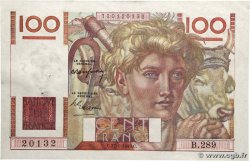 100 Francs JEUNE PAYSAN FRANKREICH  1949 F.28.21 VZ+