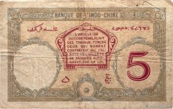 5 Francs DJIBOUTI  1927 P.06a TB